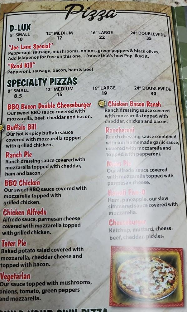 Uncle Bills Pizzeria Menu image 2